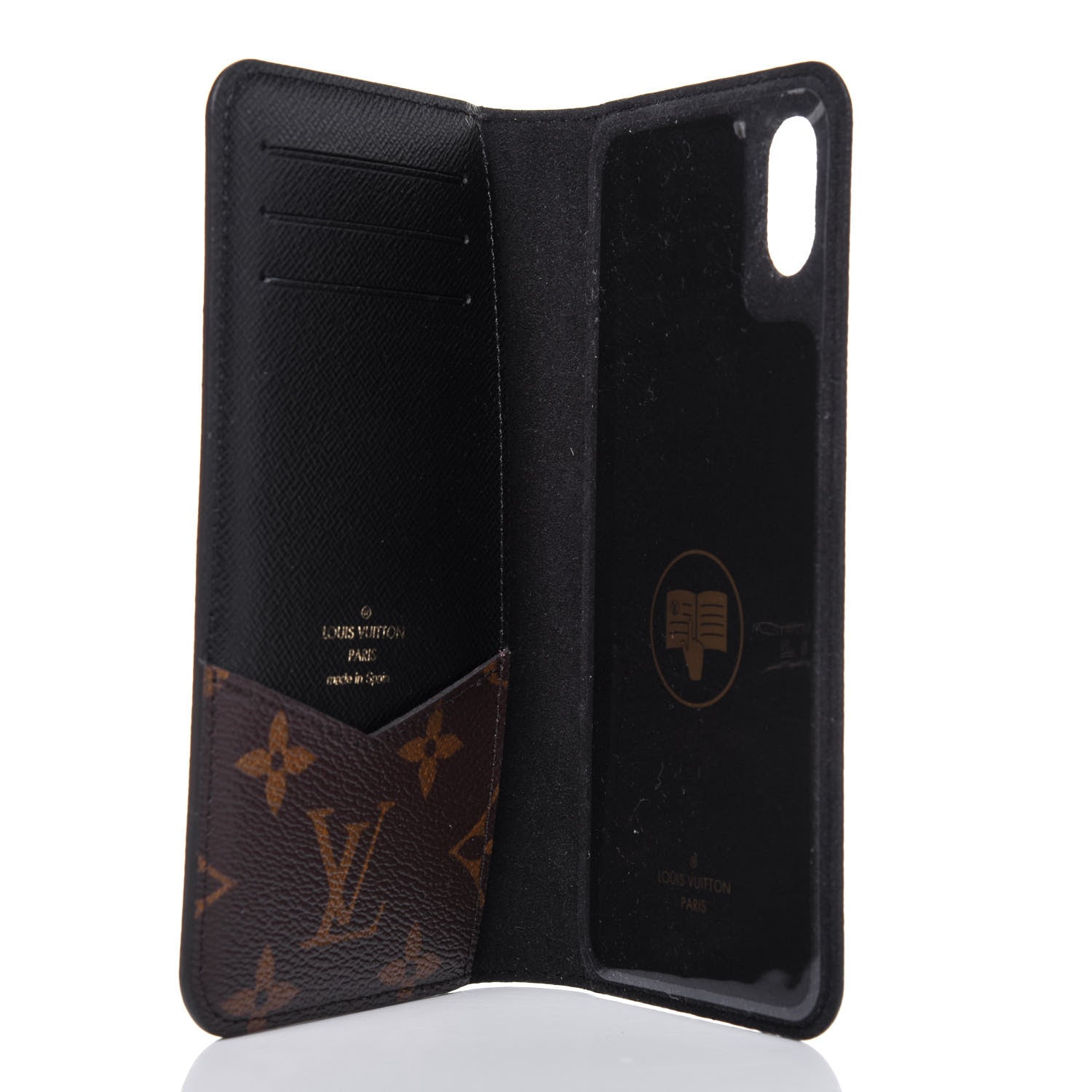 Louis Vuitton Monogram iPhone XS Max Folio Case Black 5 of 10