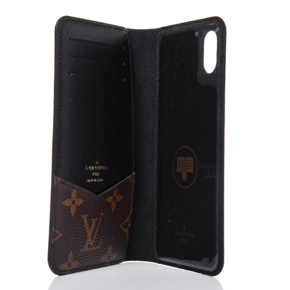 Louis Vuitton Monogram iPhone XS Max Folio Case Black 5 of 10