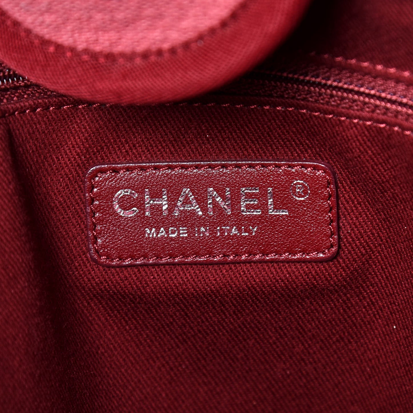 Canvas Large Deauville Tote Red