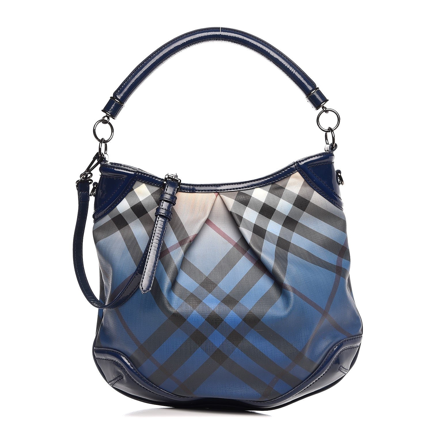 Burberry Nova Pop Degrade Medium Craigwell Hobo Jet Blue 1 of 13