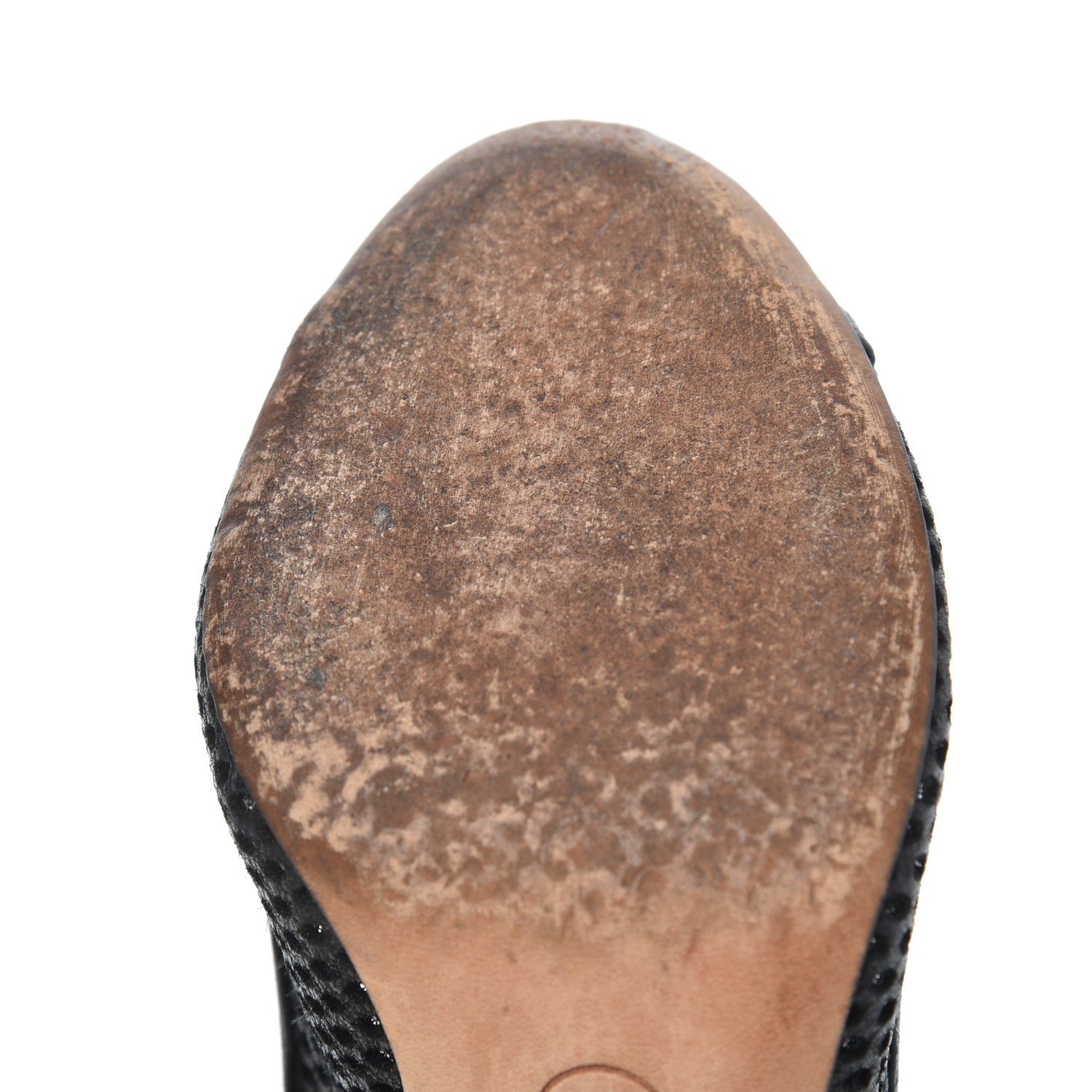 Chanel Lambskin Perforated CC Slingback Pumps 36 Black 11 of 17