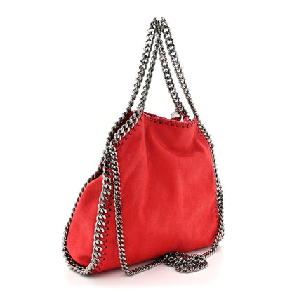 Stella McCartney Shaggy Deer Mini Falabella Shoulder Bag Red 3 of 9