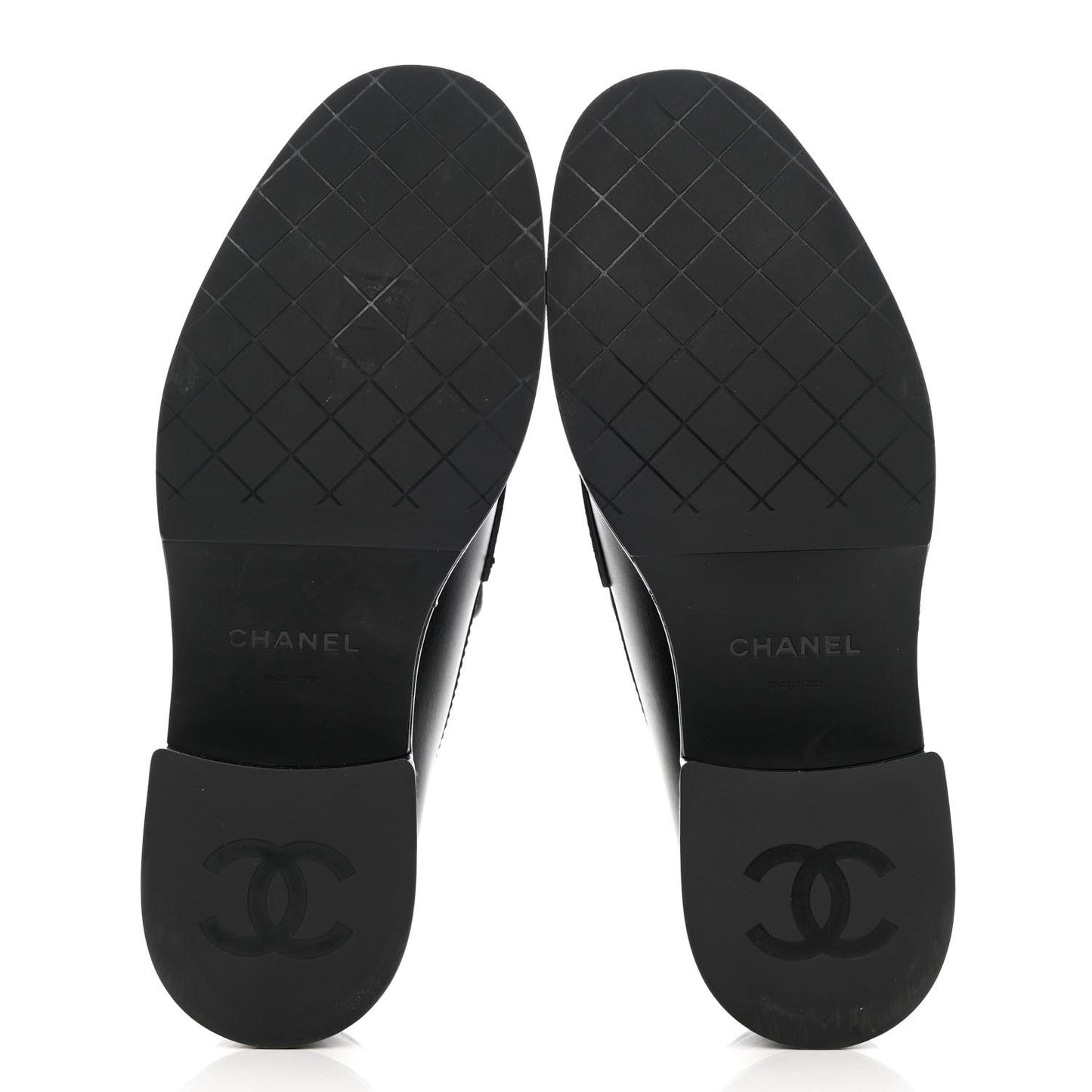 Calfskin CC Platform Loafers 39.5 Black