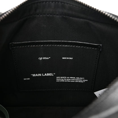 Off-White Saffiano Striped Mini Diag Bag Black White 6 of 10
