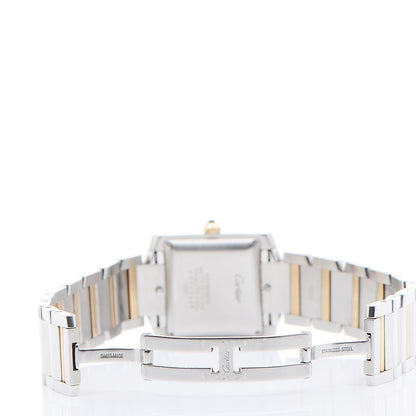 Cartier Stainless Steel 18K Yellow Gold 28mm Tank Francaise Automatic Watch 6 of 9