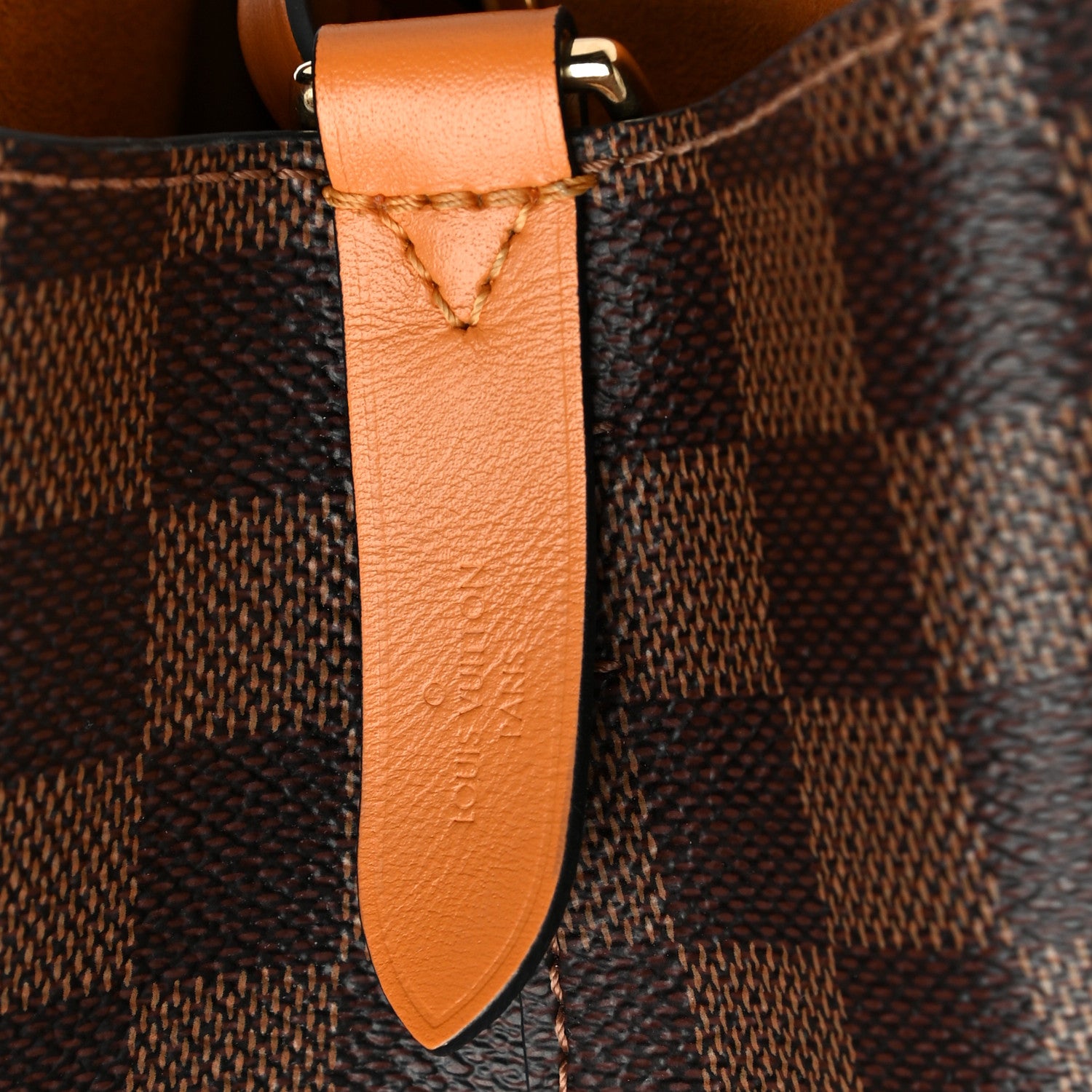 Louis Vuitton Damier Ebene Neonoe MM Safran 8 of 9