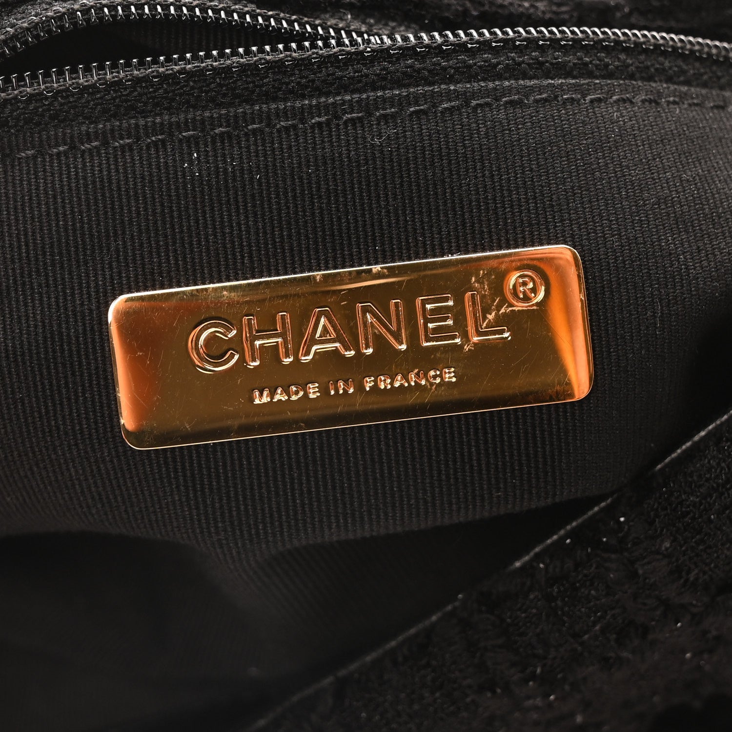 Chanel Tweed Quilted Medium Chanel 19 Flap Black 6 of 10