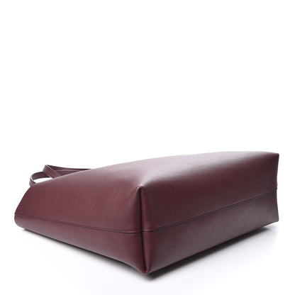Saint Laurent Calfskin Large Shopping Tote Dark Red 3 of 10