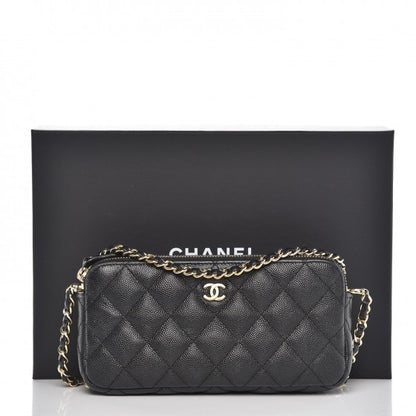 Chanel Caviar Quilted Small Clutch With Chain Black 7 of 13