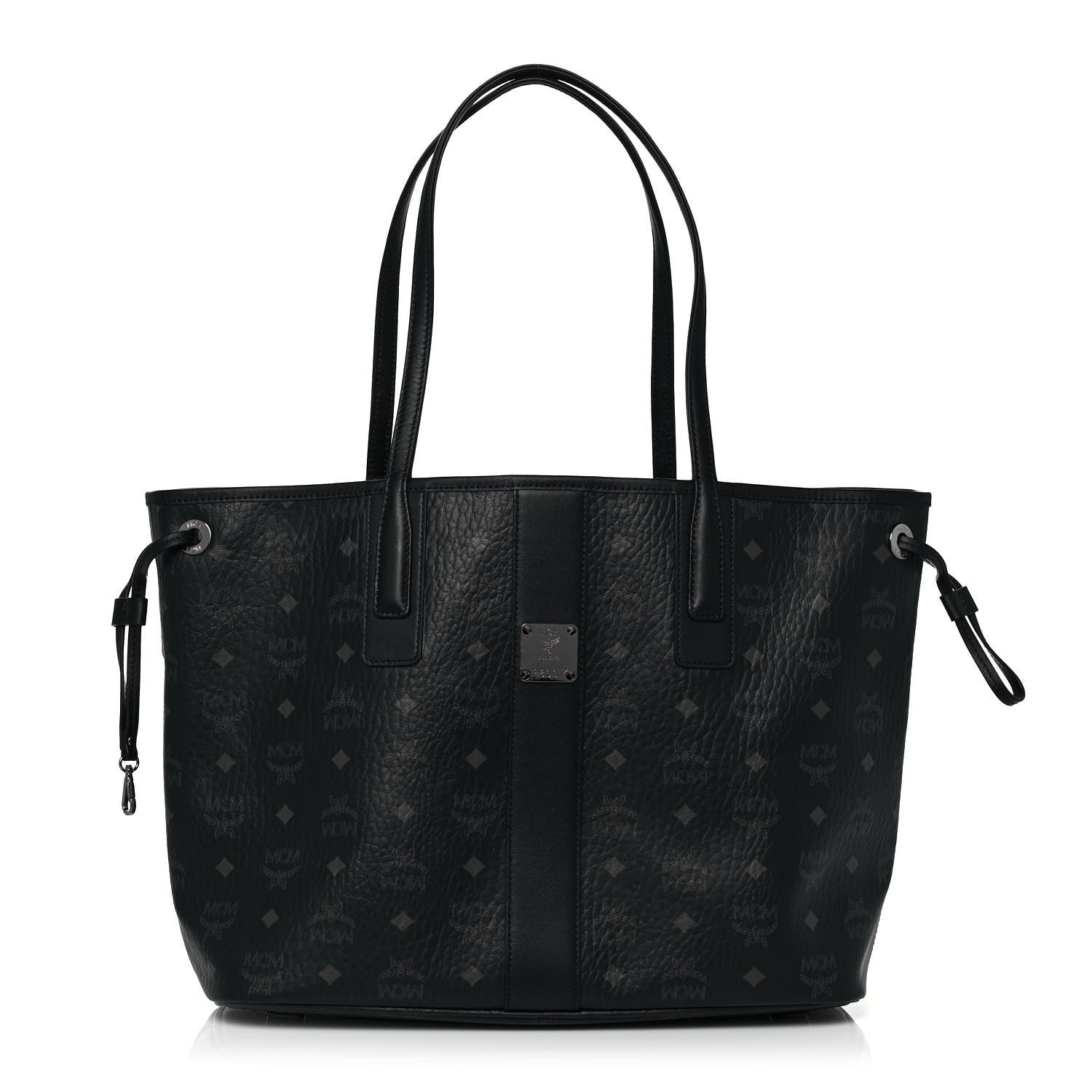 MCM Visetos Medium Liz Reversible Shopper Tote Black 1 of 18