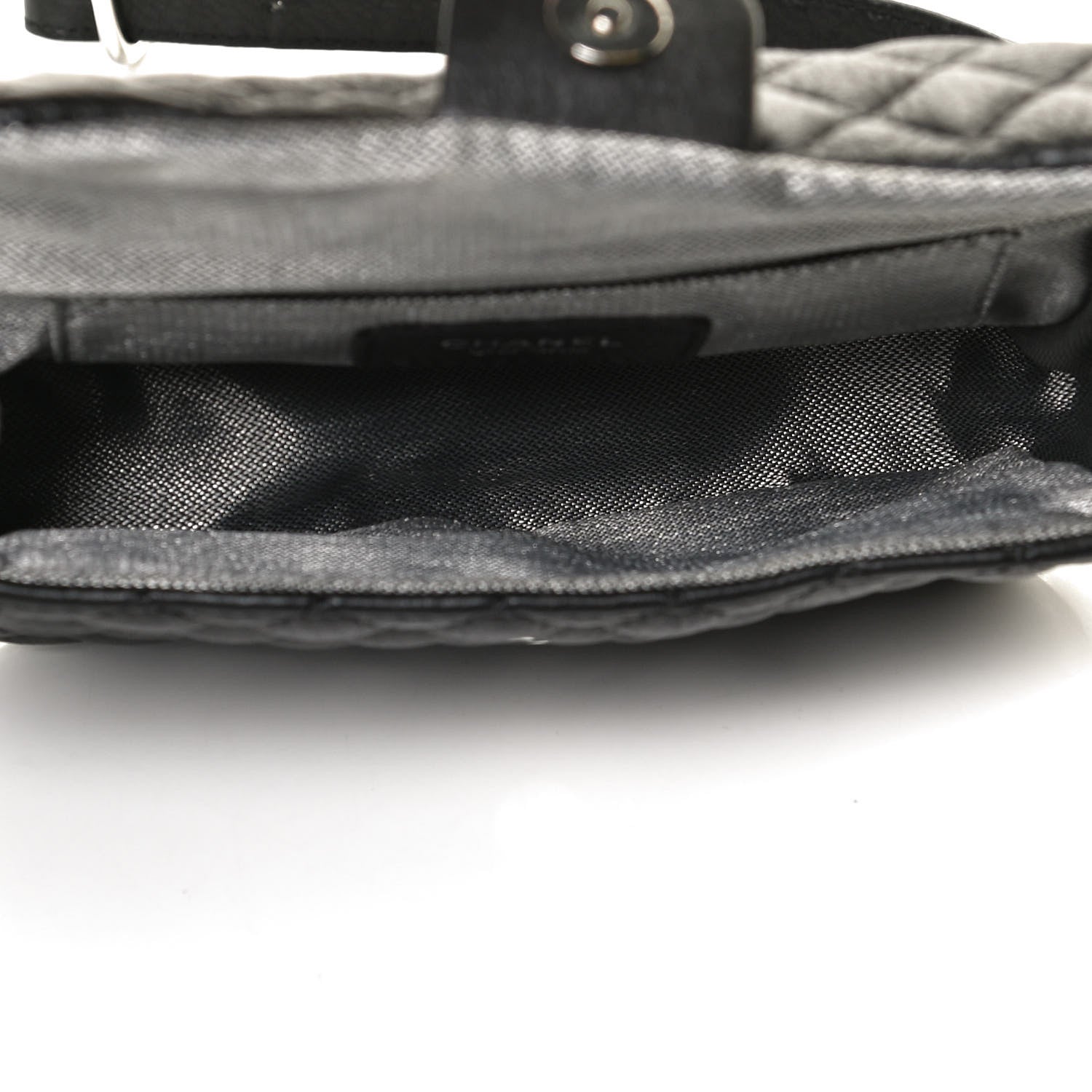 Chanel Calfskin Quilted CC Uniform Flap Belt Bag Black 5 of 11