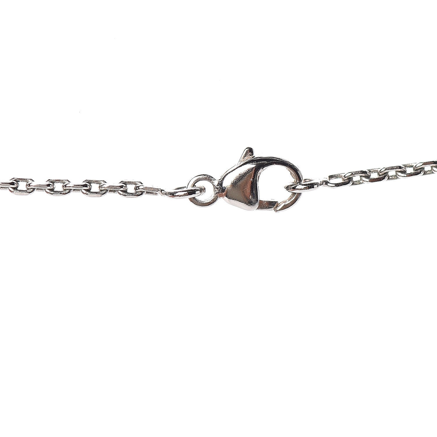 Hermes Lacquered Palladium Pop H Pendant Necklace Black 3 of 6