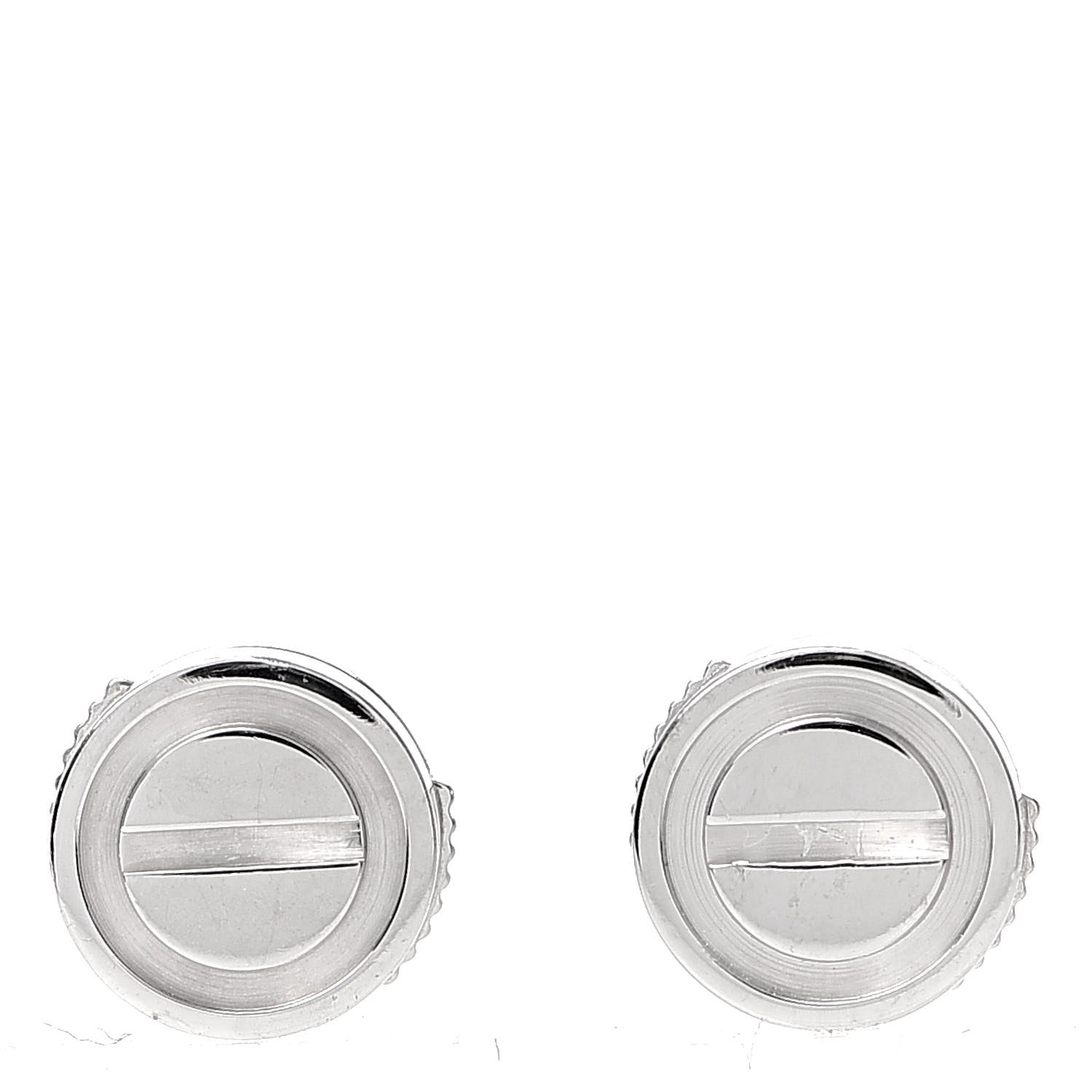 Cartier 18K White Gold LOVE Earrings 1 of 6