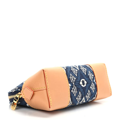Louis Vuitton Jacquard Since 1854 Cosmetic Pouch PM Blue 3 of 8