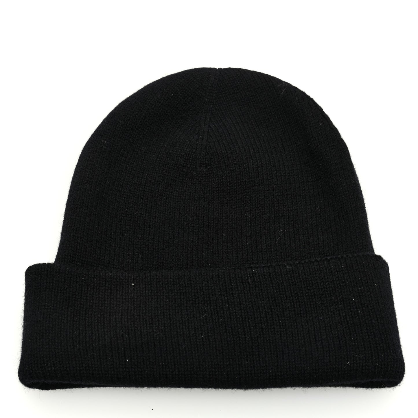 Cashmere Crystal CC Heart Beanie Hat Black