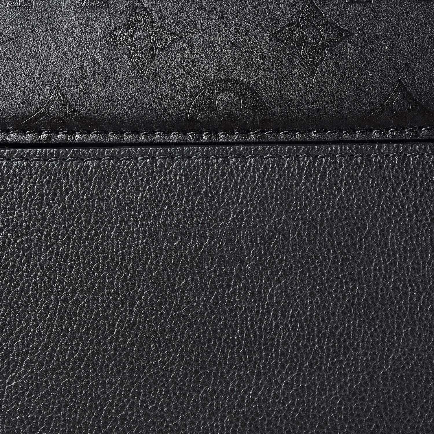 Louis Vuitton Calfskin Monogram Very One Handle Black 11 of 13