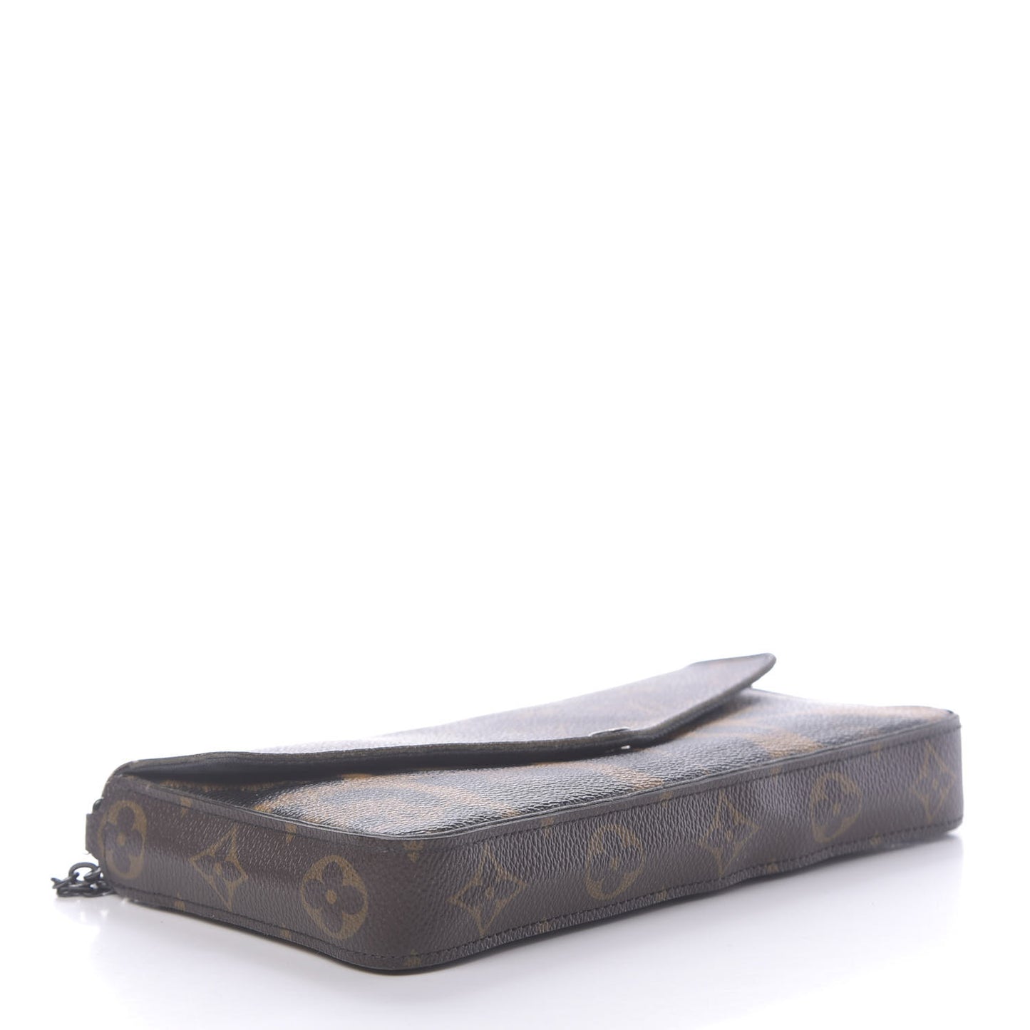 Monogram Animal Print Pochette Felicie Chain Wallet