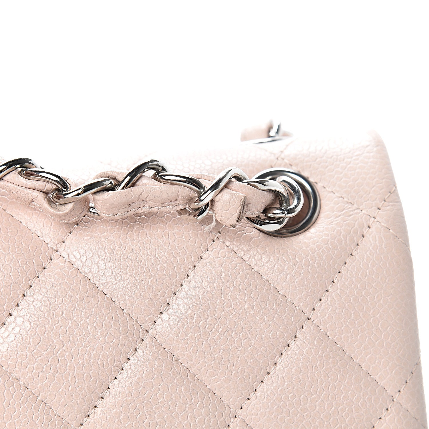 Chanel Caviar Quilted Jumbo Double Flap Pink 7 of 13