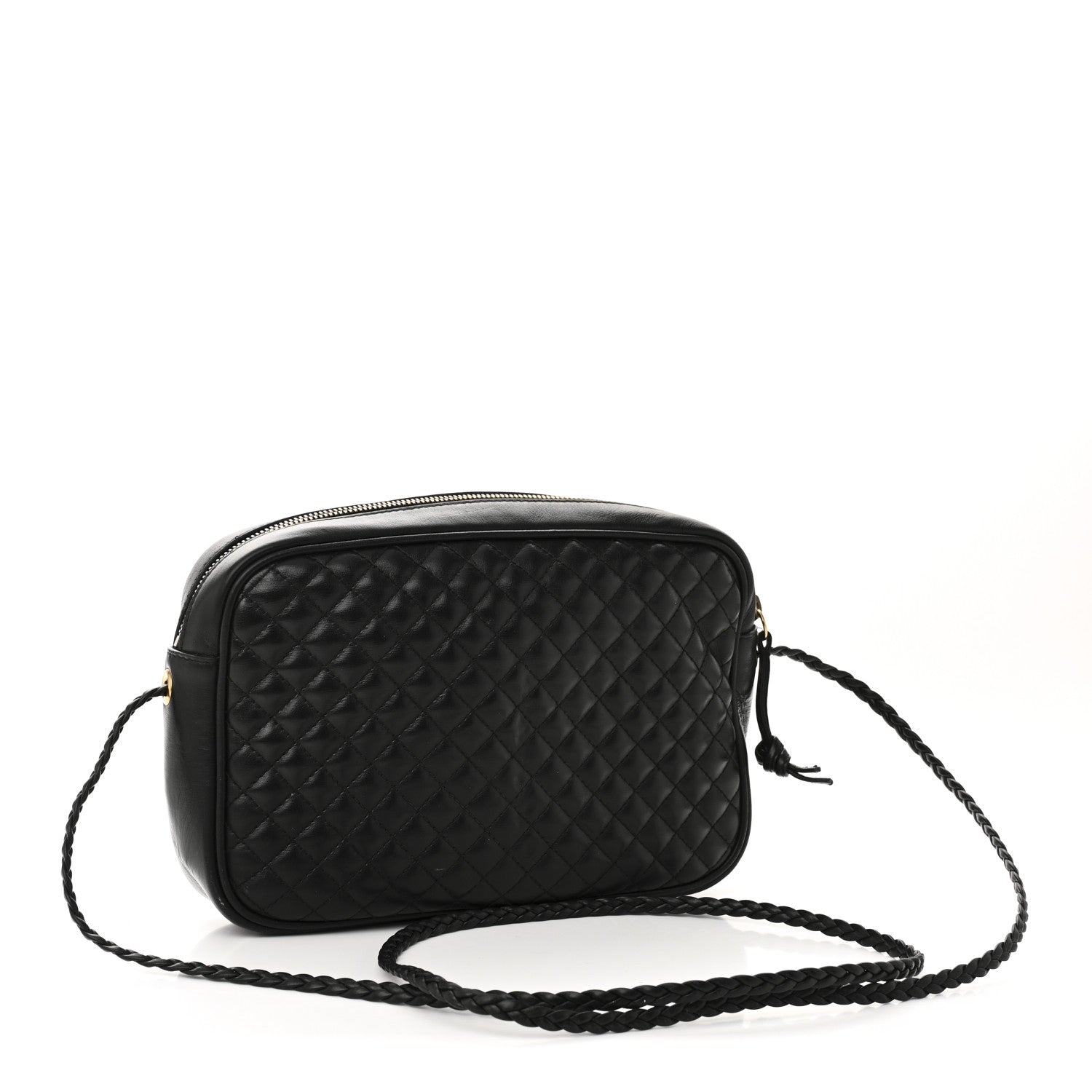 Gucci Calfskin Web Trapuntata Small GG Shoulder Bag Black 3 of 10