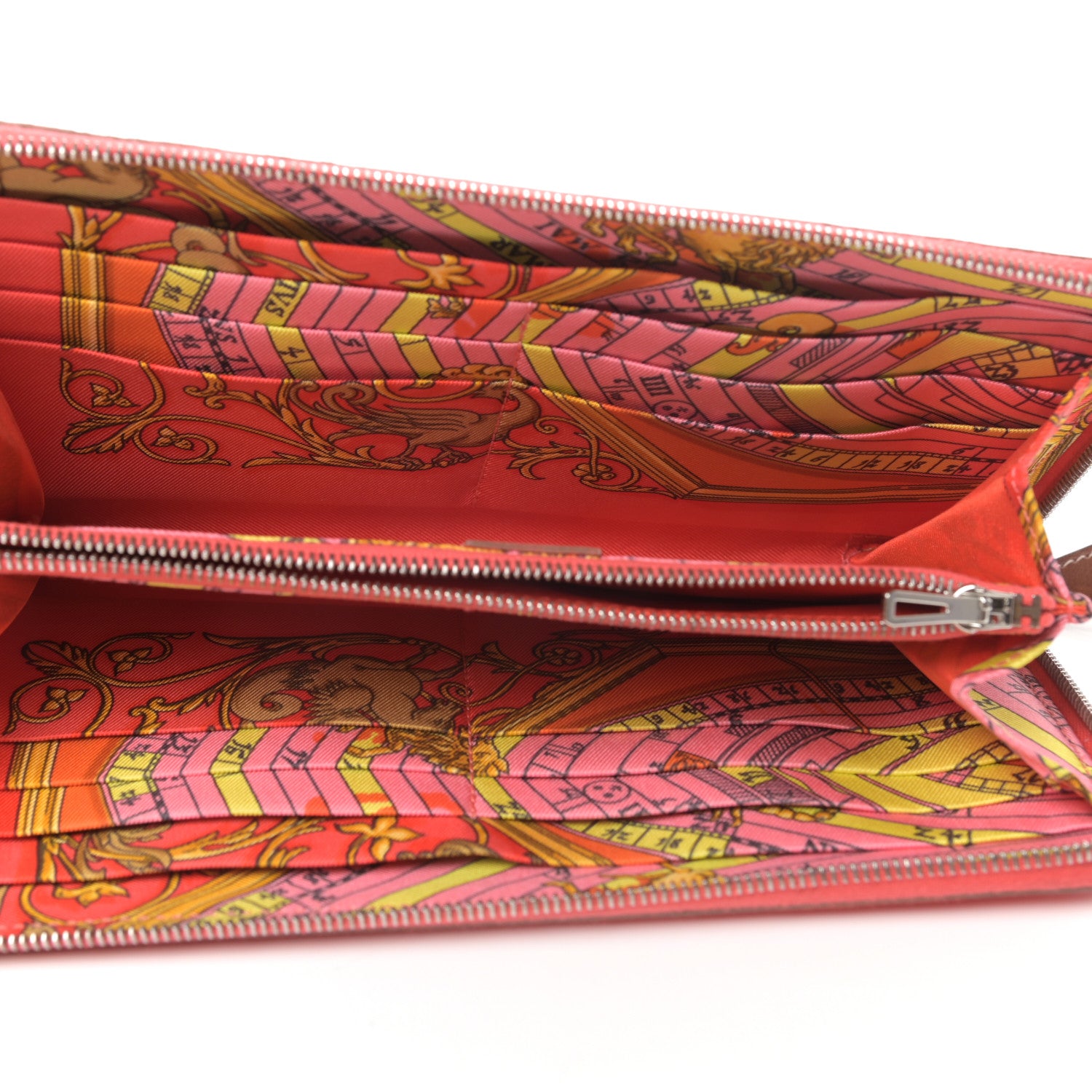 Hermes Epsom Silk'in Wallet Rose Jaipur 5 of 6