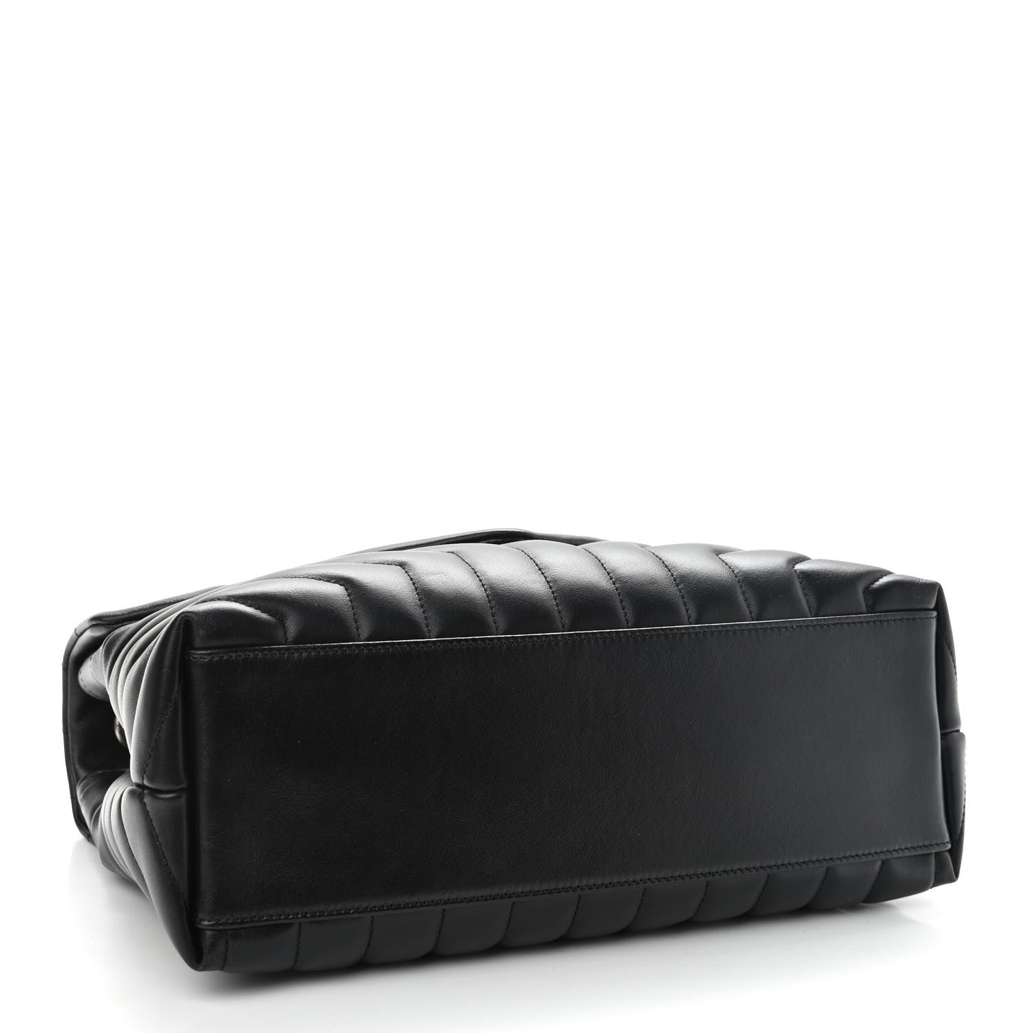 Saint Laurent Calfskin Y Quilted Monogram Medium Loulou Chain Satchel Black 4 of 9