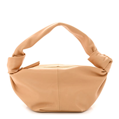 Bottega Veneta Calfskin Mini Double Knot Bag Almond 1 of 10