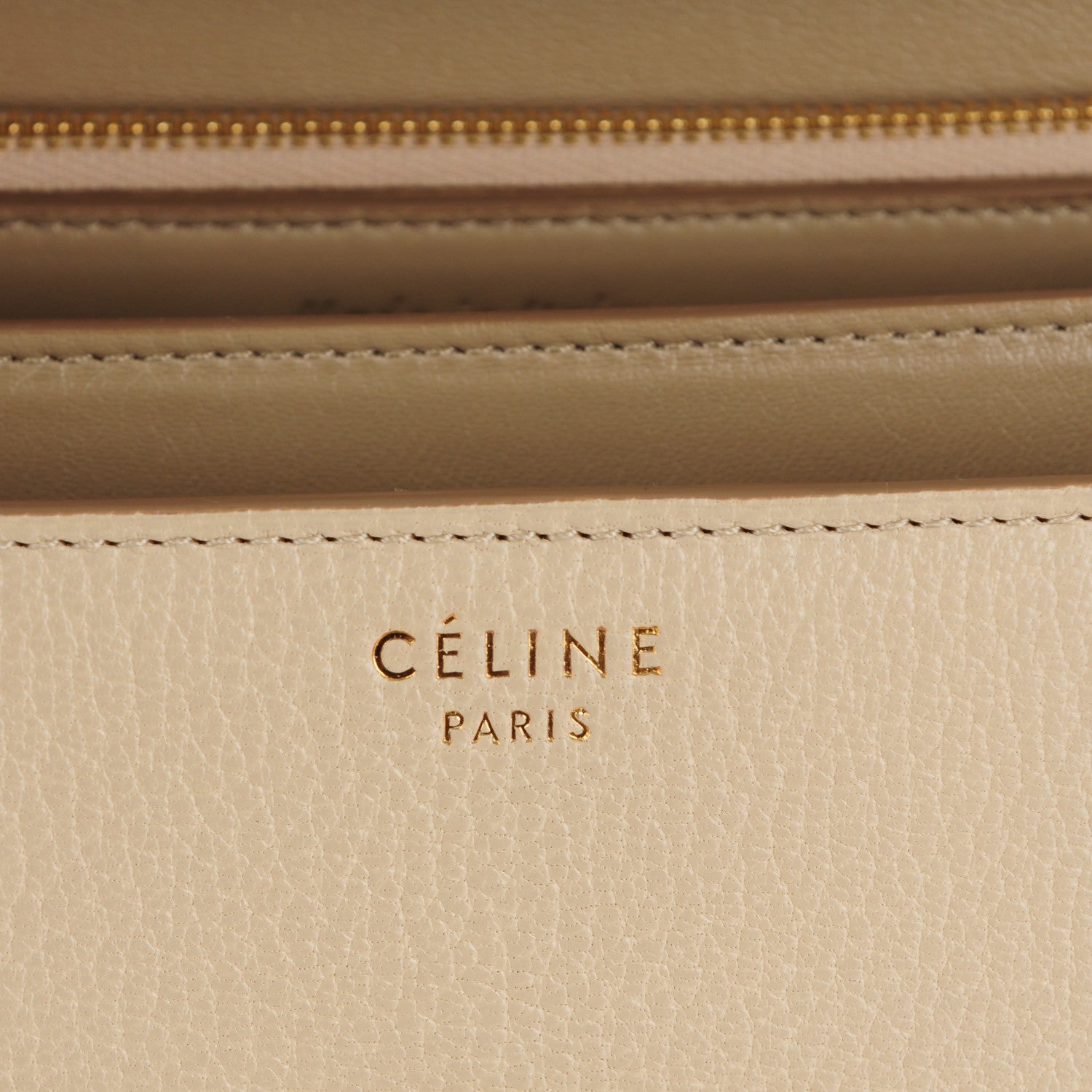 Celine Goatskin Medium Classic Box Flap Bag Dune 6 of 8