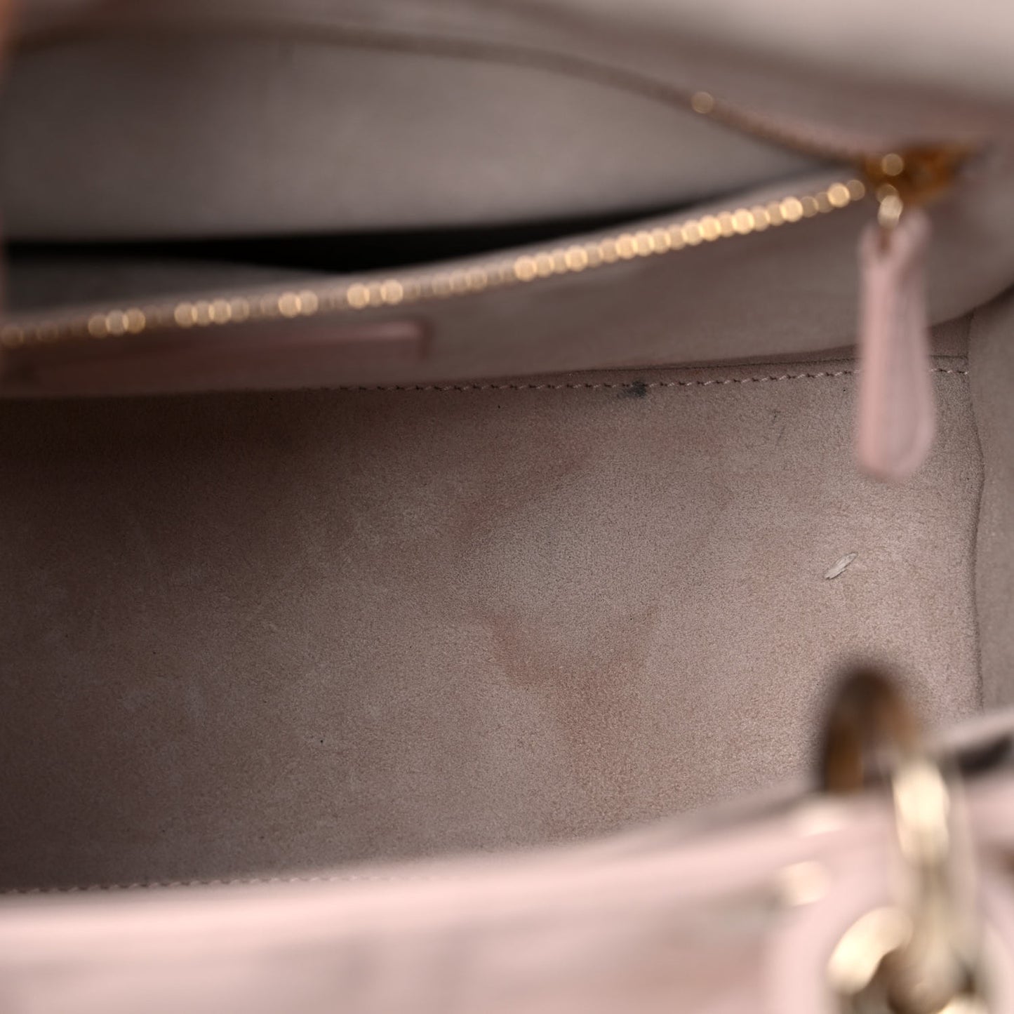 Lambskin Cannage Medium Lady Dior Light Pink