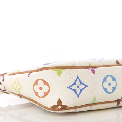 Louis Vuitton Monogram Multicolor Pochette Accessories White 8 of 9