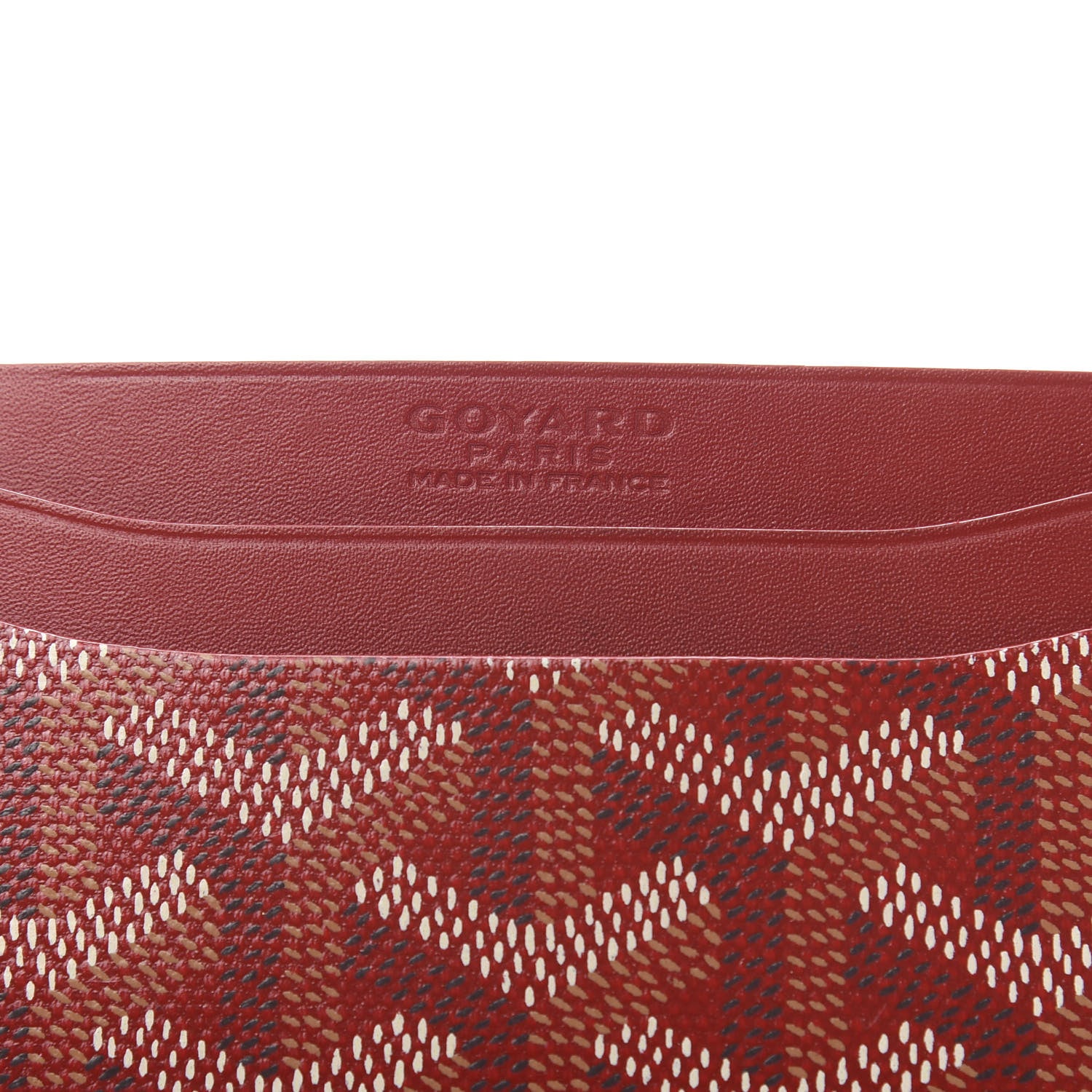 Goyard Goyardine Saint Sulpice Card Holder Red 8 of 8