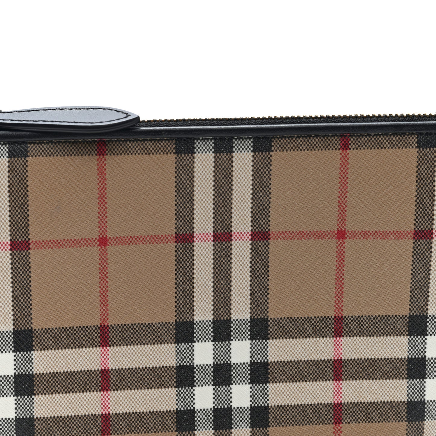 Vintage Check Calfskin Olympia Slim Pouch Archive Beige