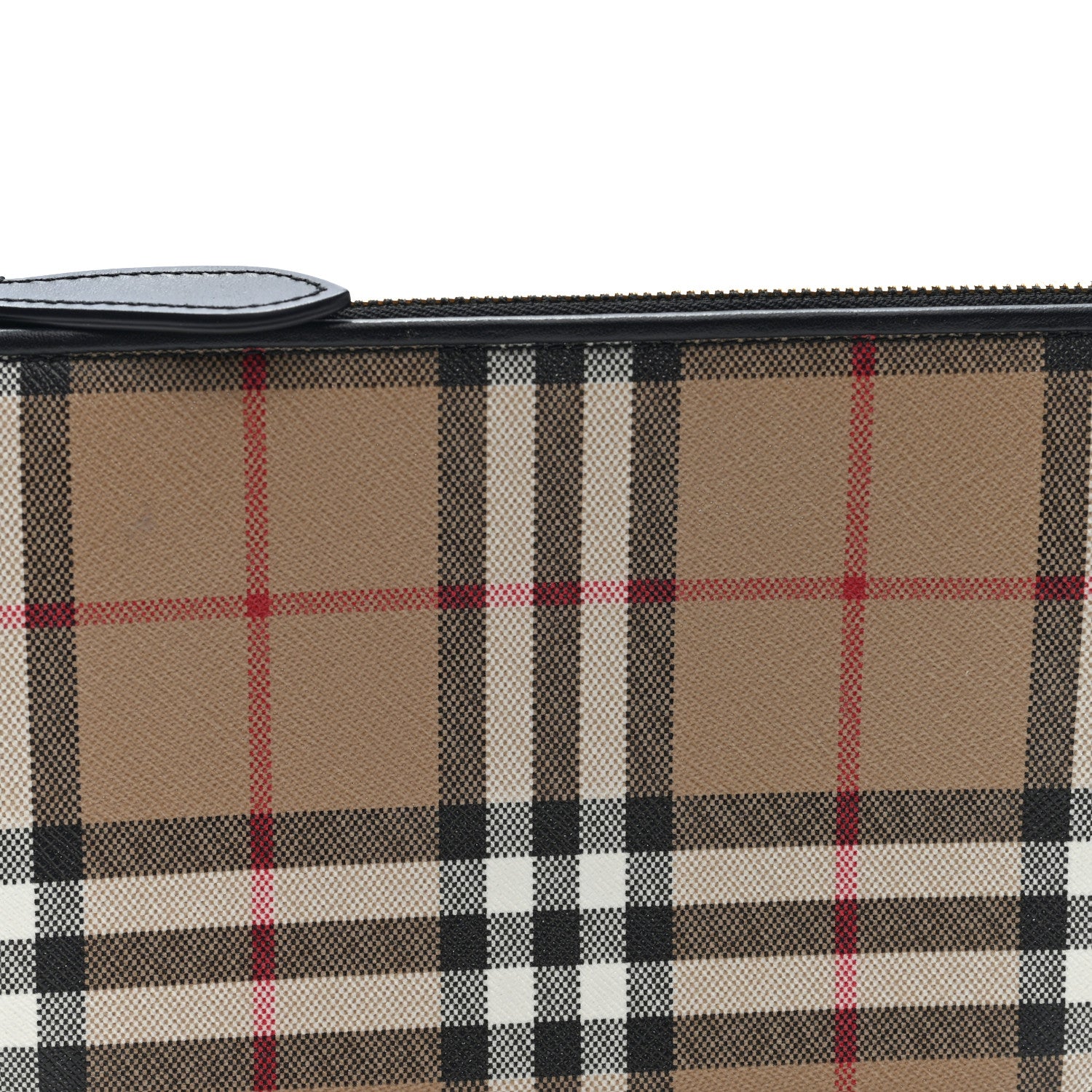 Burberry Vintage Check Calfskin Olympia Slim Pouch Archive Beige 7 of 9