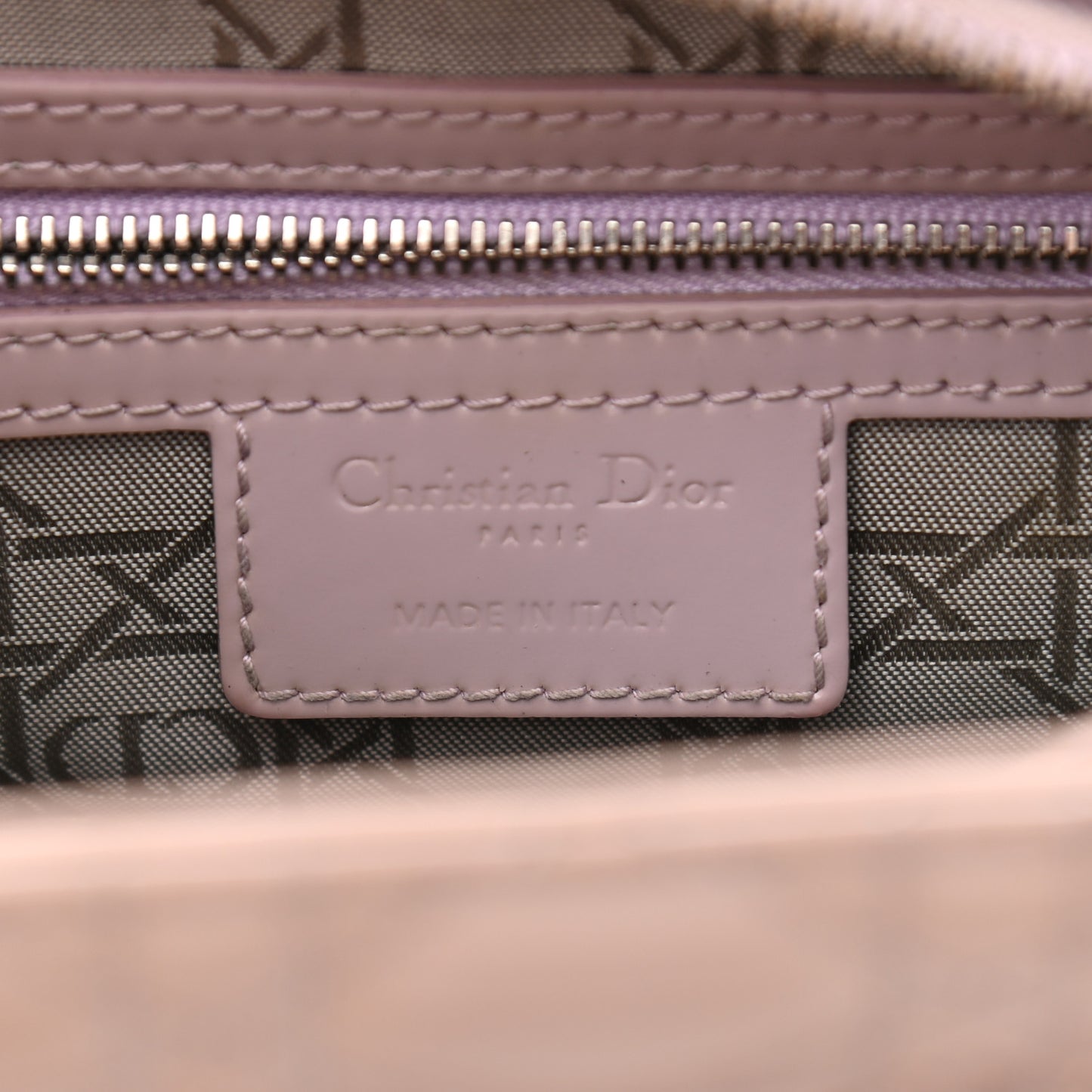 Patent Cannage Medium Lady Dior Rose Clair