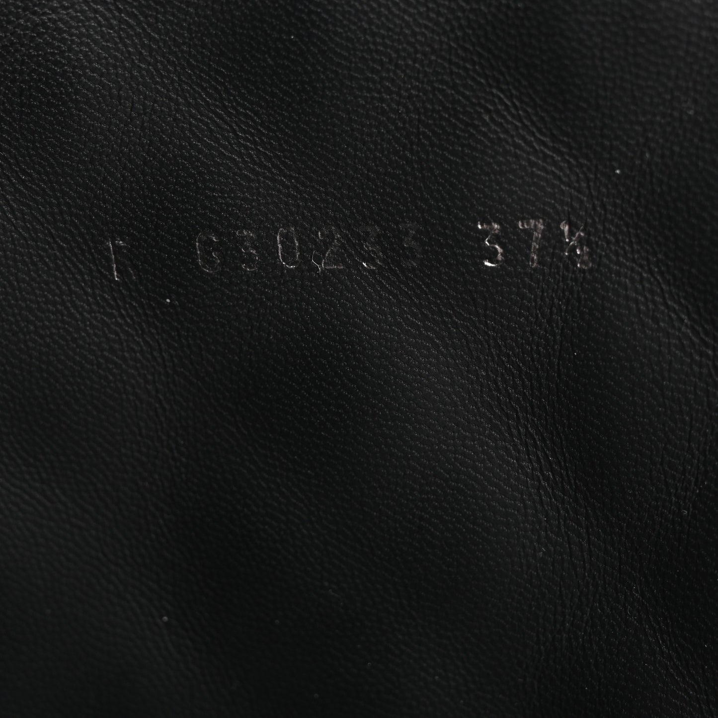 Oily Calfskin Quilted High Boots 37.5 Black