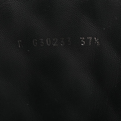 Chanel Oily Calfskin Quilted High Boots 37.5 Black 8 of 9