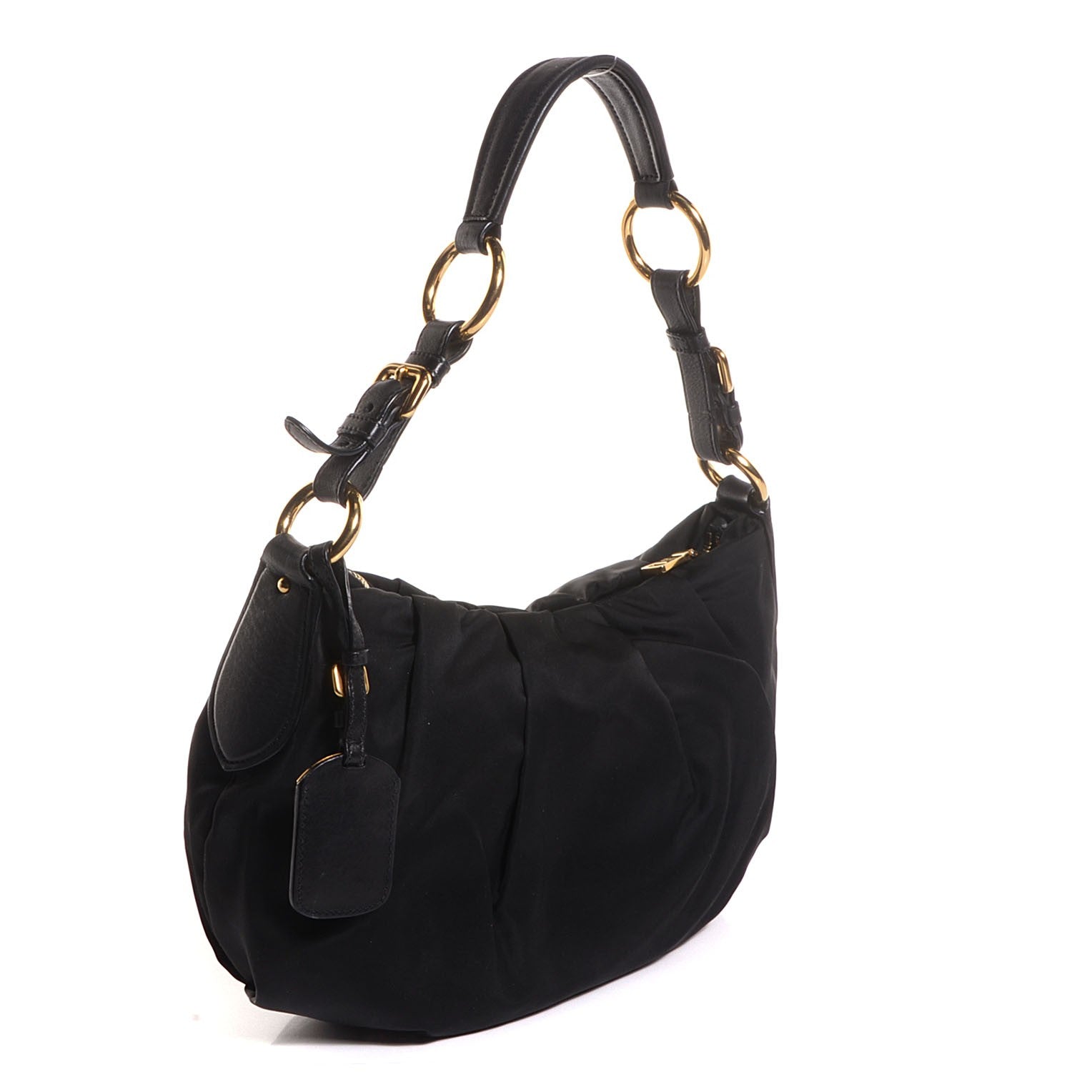 Prada Tessuto Nylon Shoulder Bag Nero Black 3 of 9