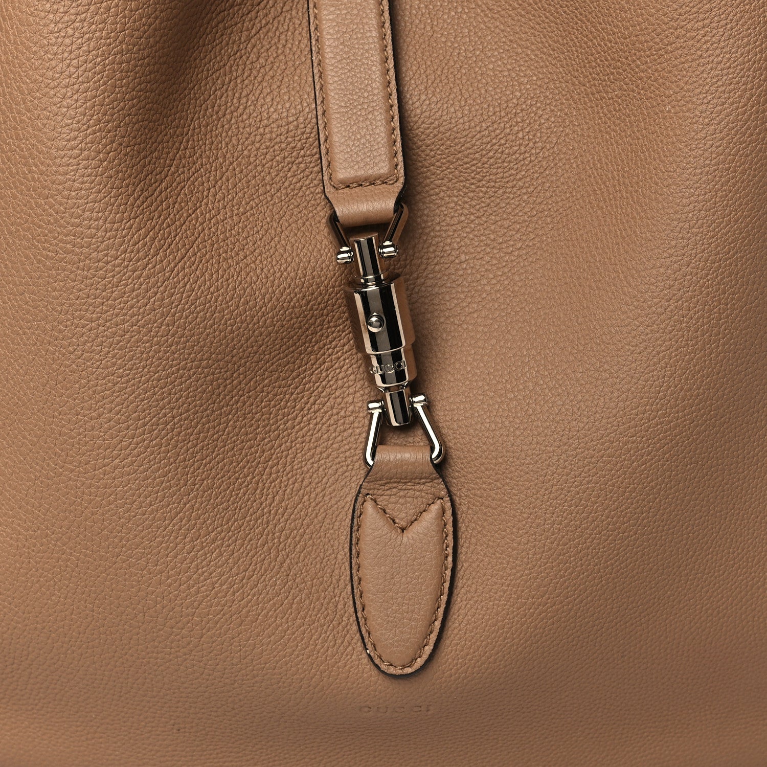 Gucci Soft Grained Calfskin Large Jackie Hobo Classic Camel 7 of 12