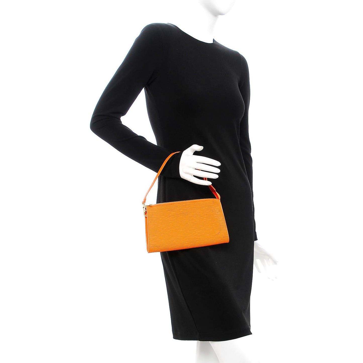 Epi Pochette Accessories 24 Mandarin