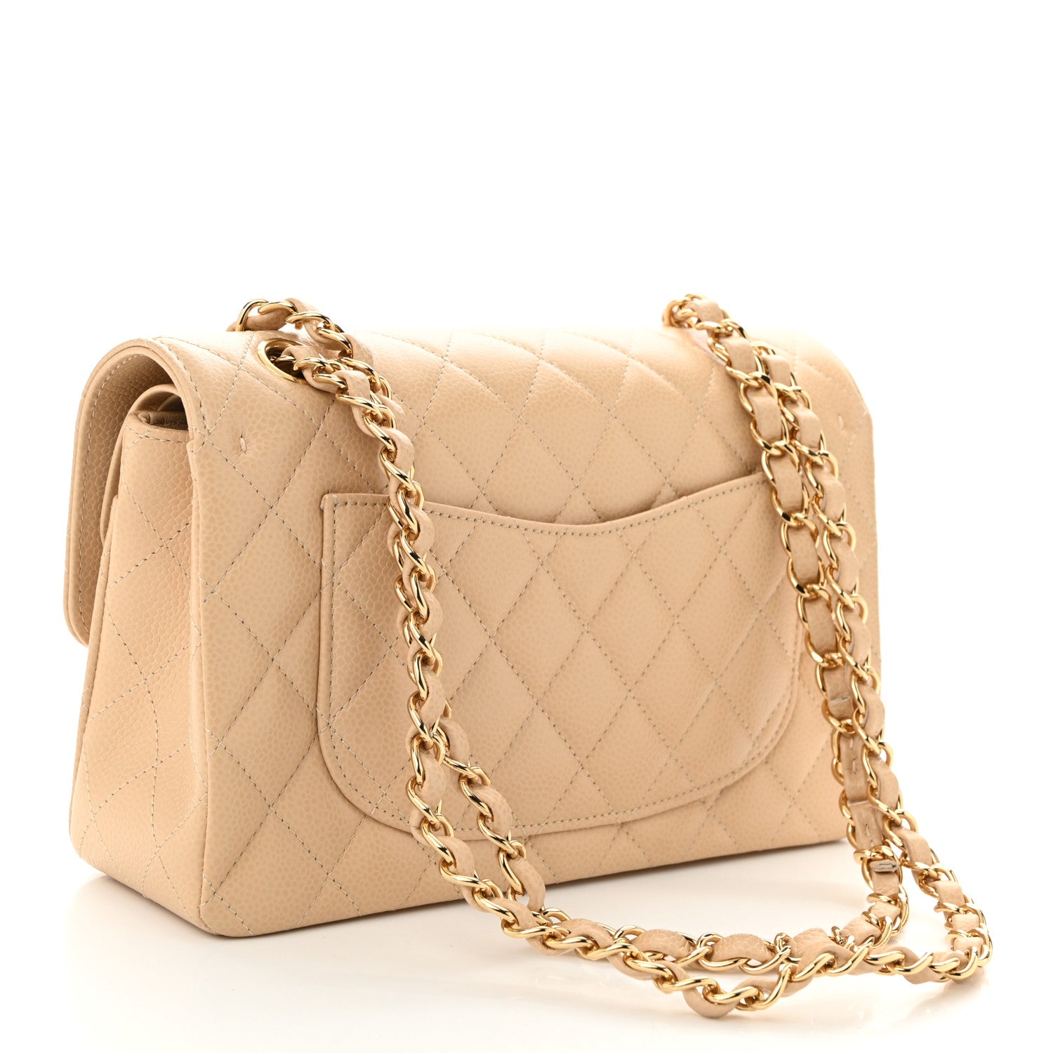 Chanel Caviar Quilted Small Double Flap Beige 3 of 11