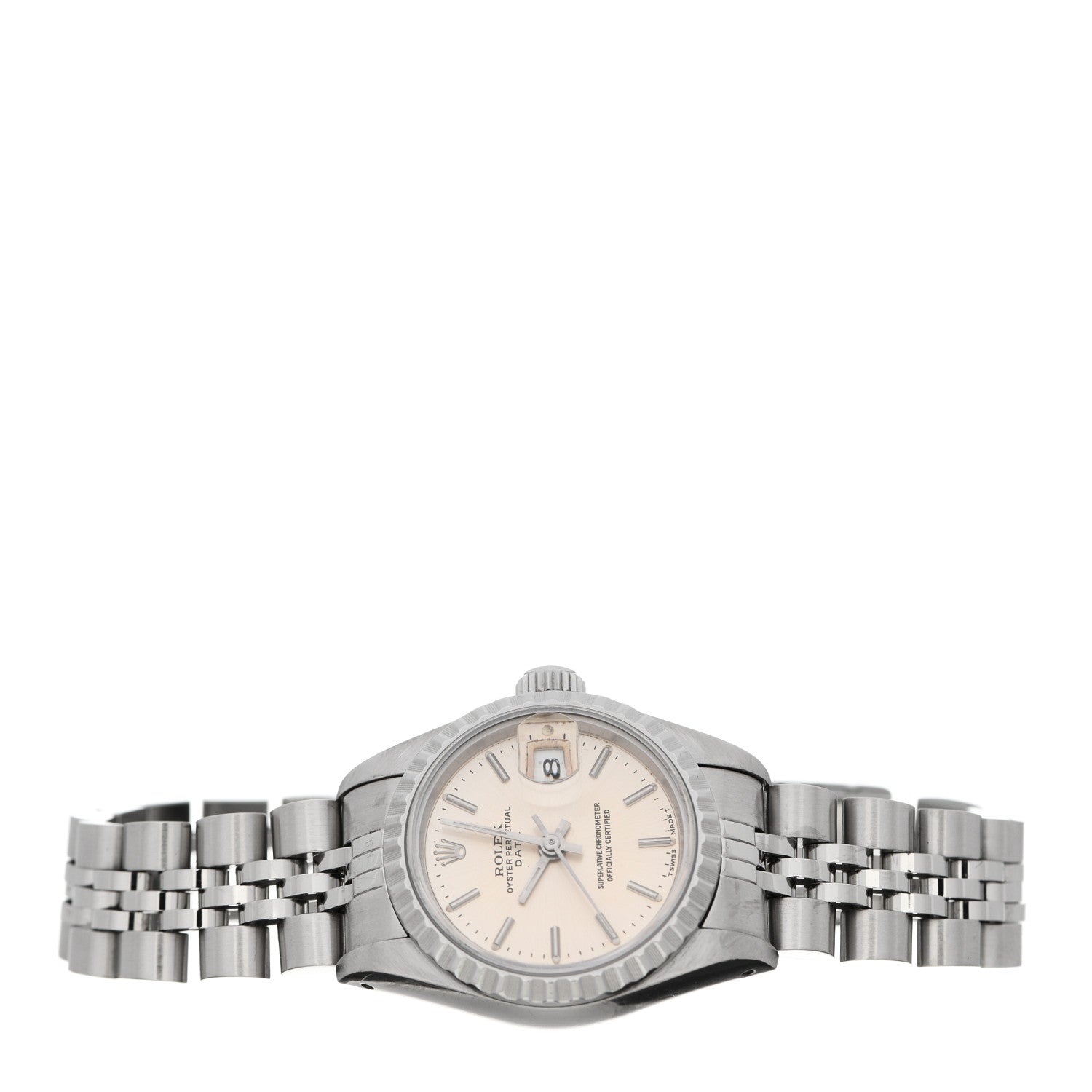 Rolex Stainless Steel 26mm Oyster Perpetual Date Watch Silver 69240 2 of 5