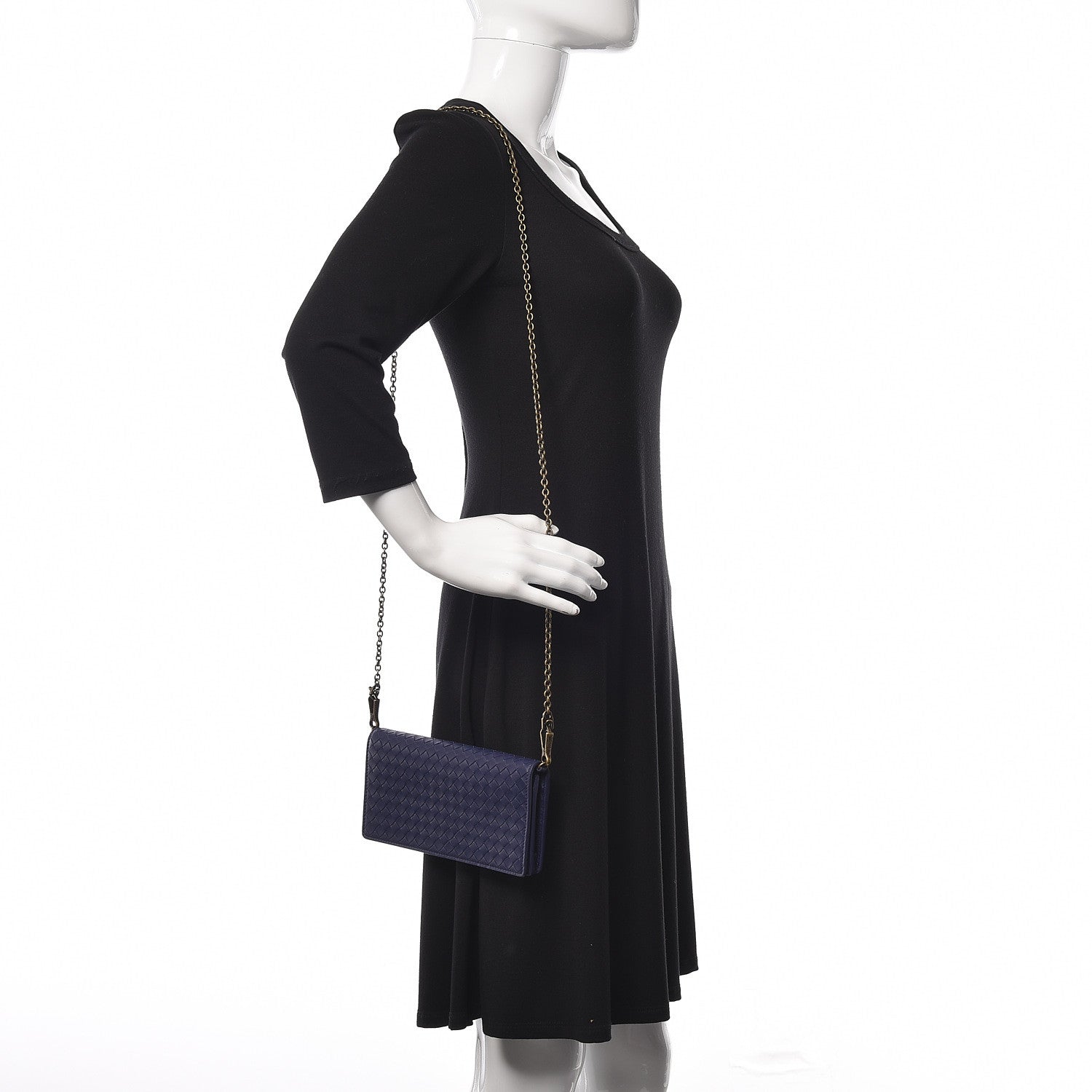 Bottega Veneta Nappa Intrecciato Continental Wallet on Chain Atlantic 2 of 13