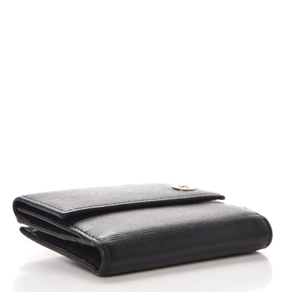 Gucci Calfskin Interlocking G French Wallet Black 4 of 6