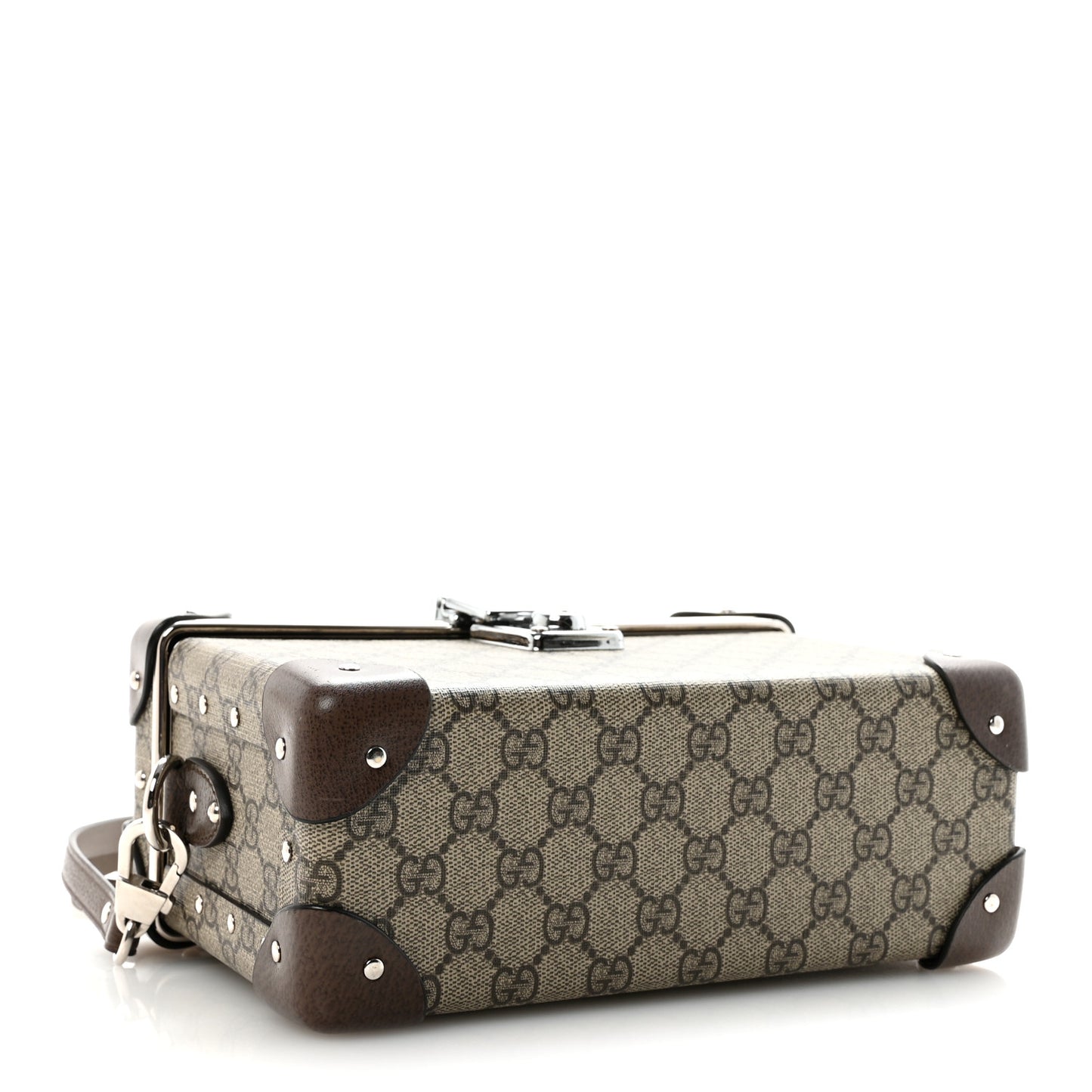 GG Supreme Monogram Globe-Trotter Beauty Case Brown