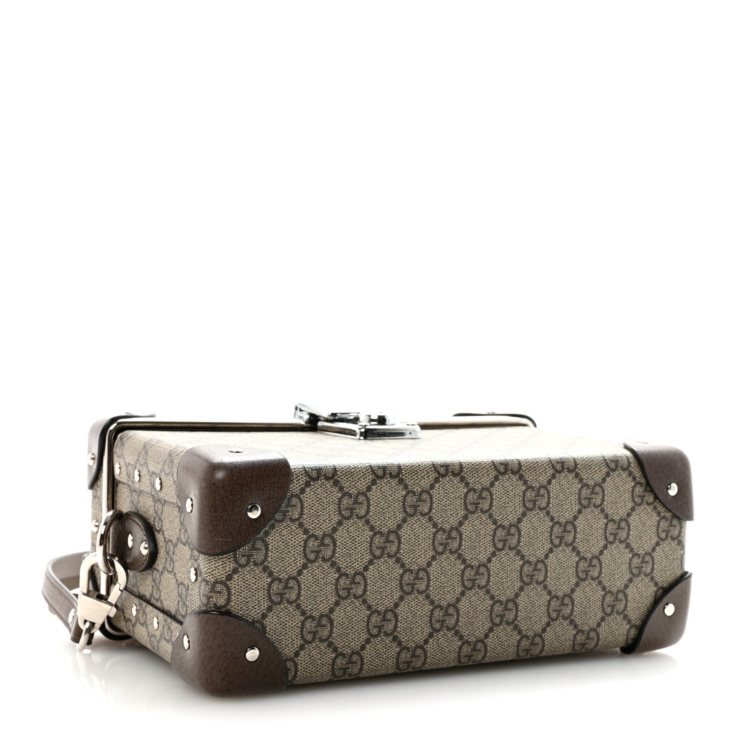 Gucci GG Supreme Monogram Globe-Trotter Beauty Case Brown 4 of 10