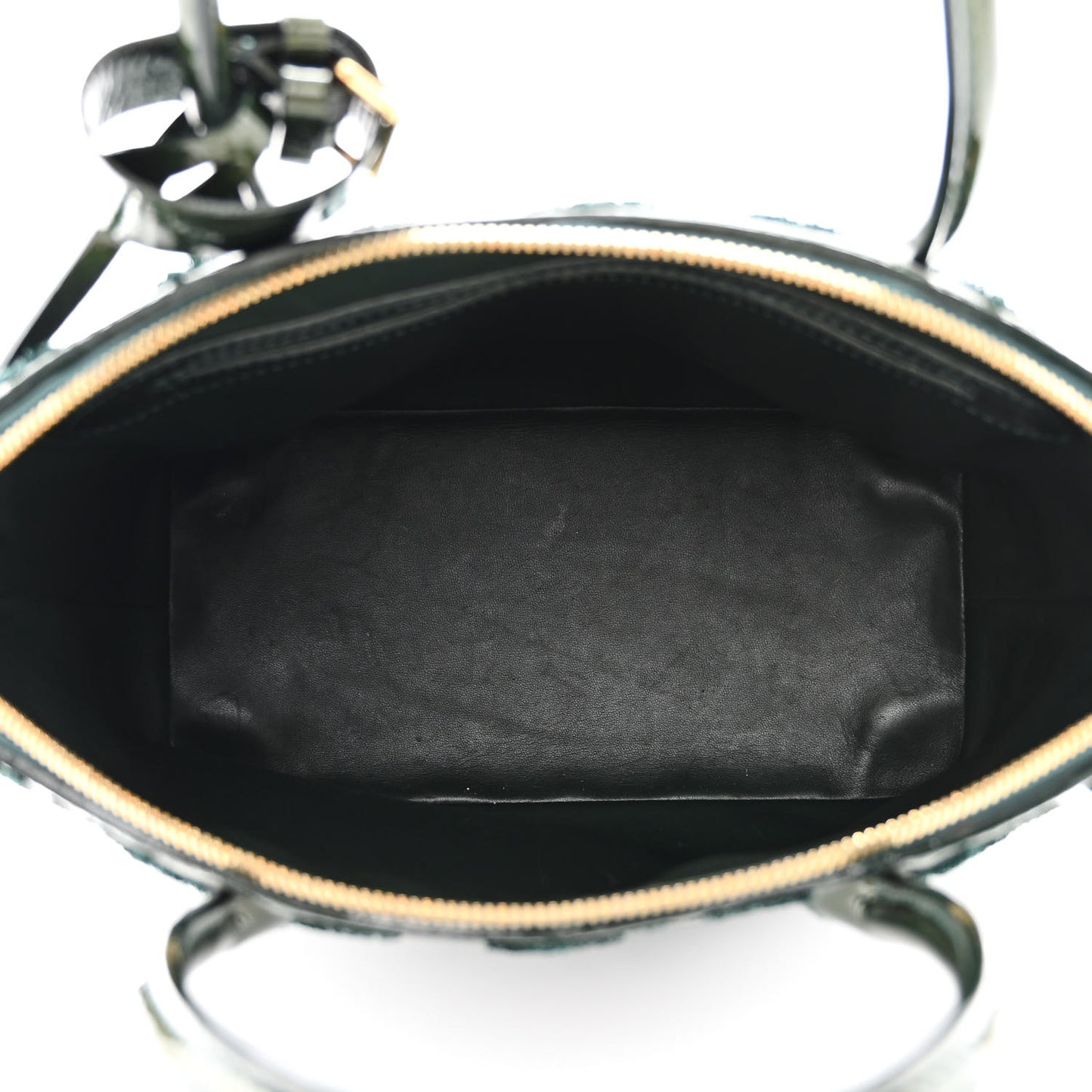 Patent Lambskin Fascination Lockit Vert Fonce