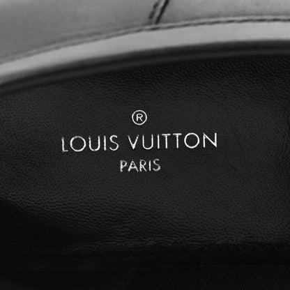 Louis Vuitton Monogram Calfskin Academy Loafers 38 Black 8 of 9
