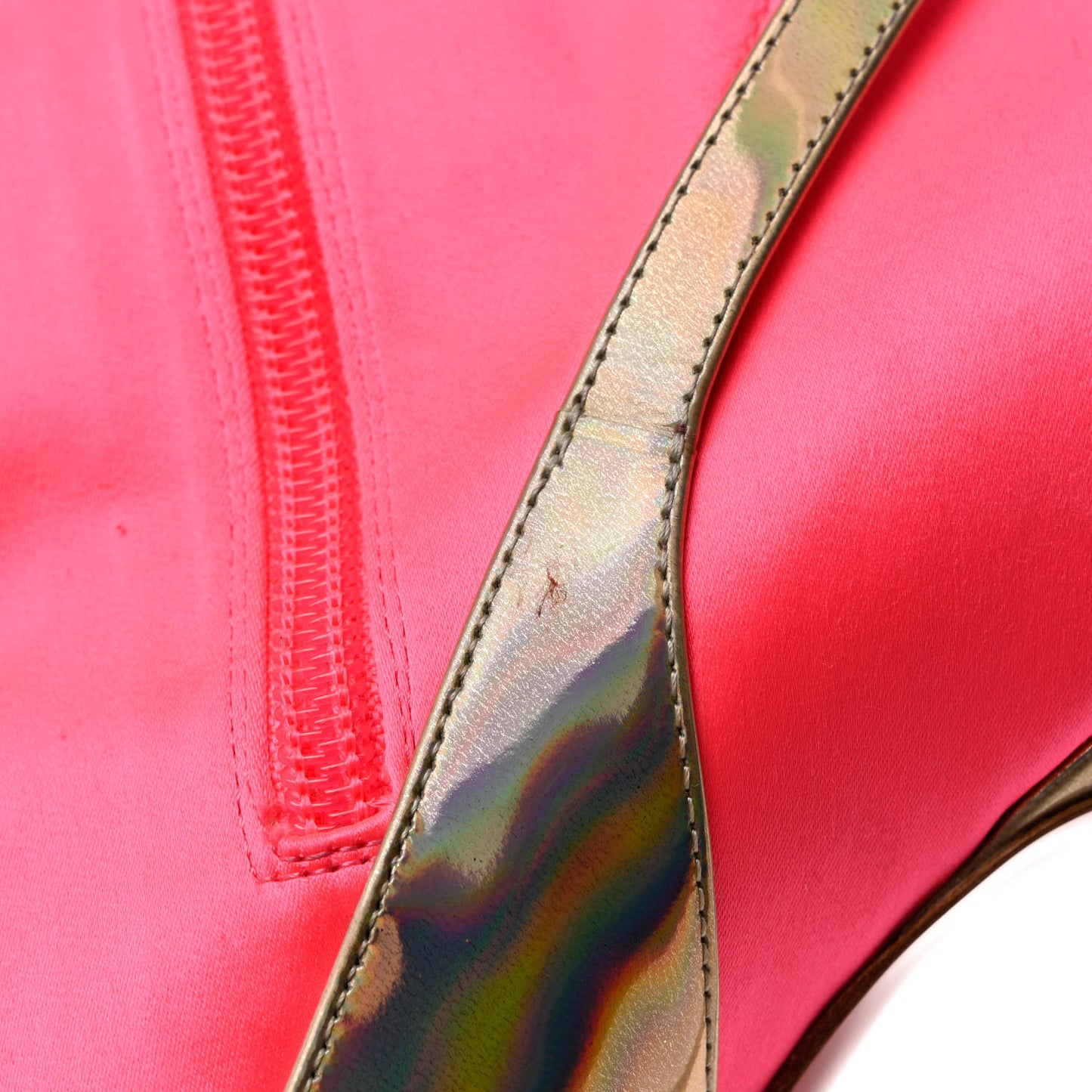 Iridescent Patent Crystal Jessie Joli Ankle Boot 40 Rose Fluorescent