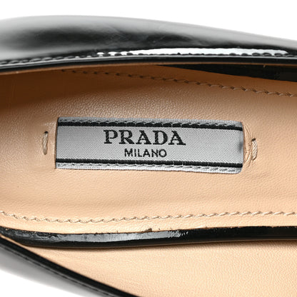Prada Vernice Bi-Color Chain Mary Jane 85mm Pumps 38 Black Bottiglia 7 of 8