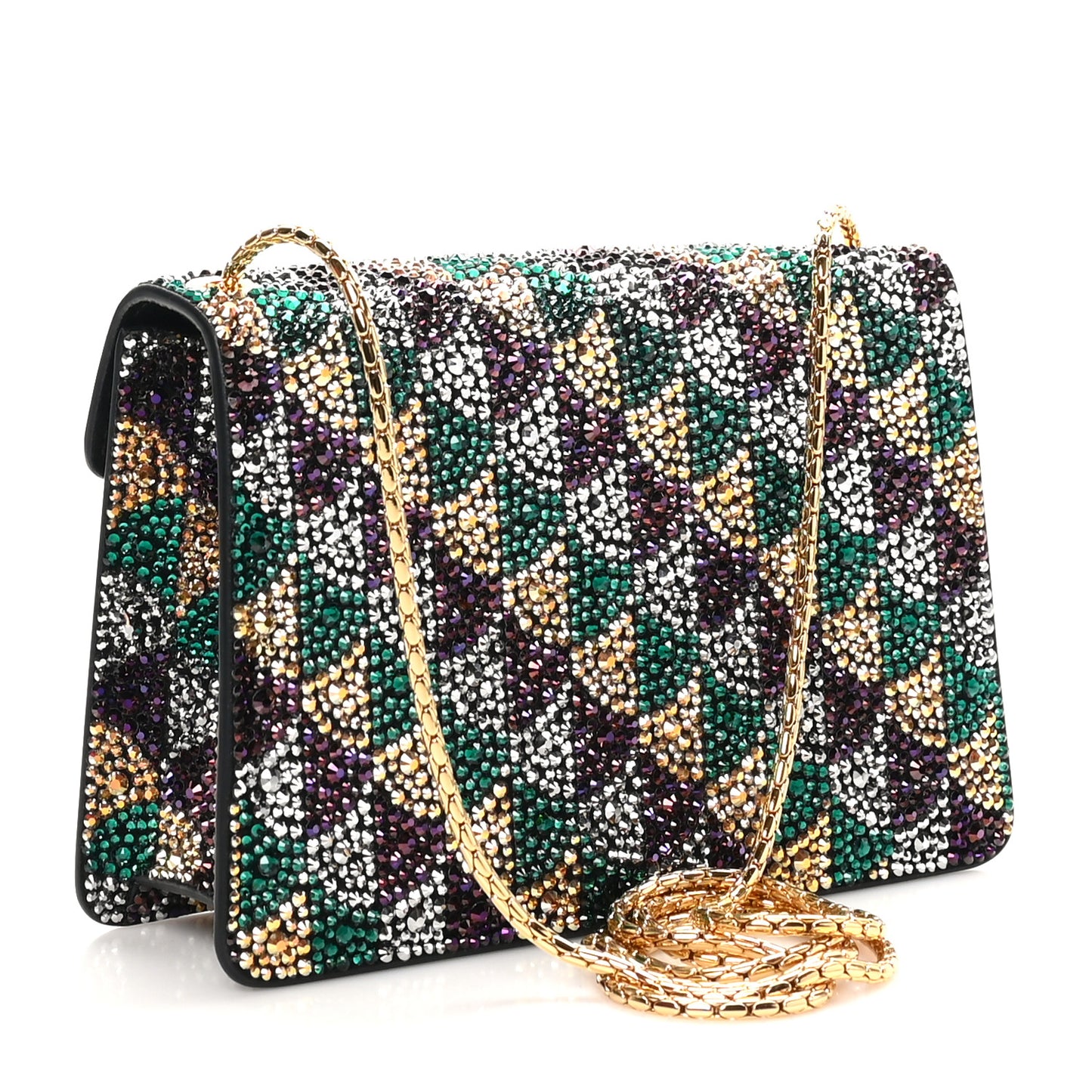 Calla Crystal Serpenti Forever Mini Crossbody Bag Multicolor