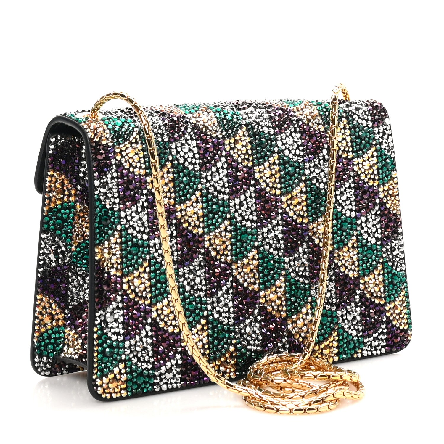 Bulgari Calla Crystal Serpenti Forever Mini Crossbody Bag Multicolor 4 of 11
